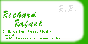 richard rafael business card