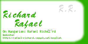 richard rafael business card